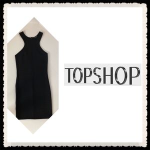 TOPSHOP Sleeveless Bandage Fitted Bodycon Ribbed